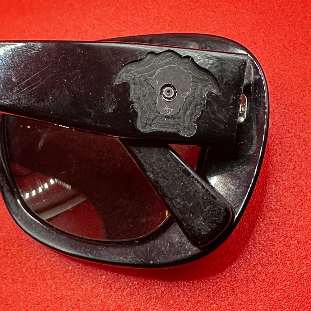 Versace Glitter Medusa Sunglasses